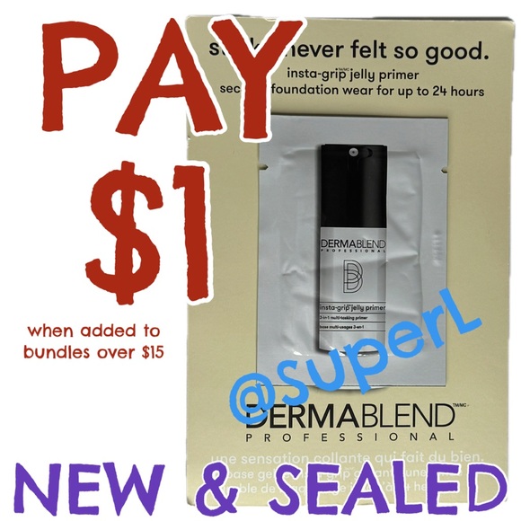 $1 NEW Dermablend Insta Grip Jelly Primer Multi Tasking Primer Makeup Base - Picture 1 of 5